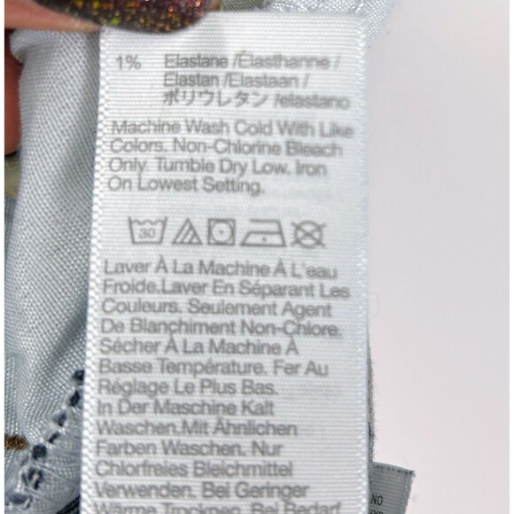 Madewell 11" High Rise Flare Jeans Dark Wash Blue Denim Retro Y2K 70's Cotton 26 - Picture 13 of 14